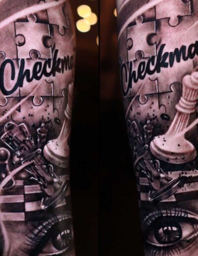 Checkmate tattoo by Niki Norberg | Post 18356